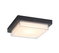 Minimalist Outdoor Square Ceiling Light Modern Outside Waterproof Flush Mount Close to Ceiling Lamp Home Decor Fixture for Indoor Wet Areas Garden Courtyard(30Cm)/25Cm