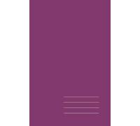 Minimalist Paperback Notebook - Amethist, Grid, 128 Pages: Elegant 5.5" × 8.5" journal for work, study, and creative ideas