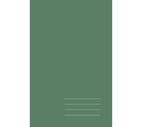 Minimalist Paperback Notebook - Autumn Green, Grid, 128 Pages: Elegant 5.5" × 8.5" journal for work, study, and creative ideas