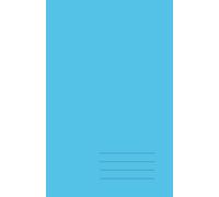 Minimalist Paperback Notebook - Bright Cyan, Lined, 128 Pages: Elegant 5.5" × 8.5" journal for work, study, and creative ideas