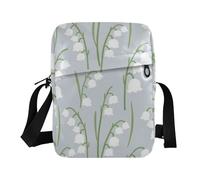 Minimalist Pastel Lily Of The Valley small messenger bag for women crossbody bag men Womens Cross Body Purse Bags Shoulder Handbags Adjustable Strap for Casual