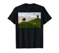 Minimalist Pastoral Landscape Study Tree Art T-Shirt