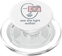 Minimalist Photography Mental Health See The Light Within PopSockets PopGrip for MagSafe