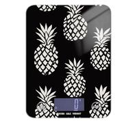 Minimalist Pineapple White Black LCD Display Food Scale Kitchen 11lb/0 18oz 5kg/5g Kitchen Scale with 4 Unit for Baking Baking (Batteries not Included)
