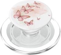 Minimalist Pink Butterfly | Girly Feminine PopSockets PopGrip for MagSafe