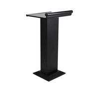 Minimalist Podium Stand for Churches & Hotels - Thick Plate Recept Desk, Portable Speaking Lectern, Ideal for Welcoming Guests and Presentats