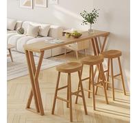 Minimalist Rectangular Wooden Dining Table for Small Spaces - Perfect for Compact Living Rooms and Cozy Areas Space-Saving Design Modern Home Furniture
