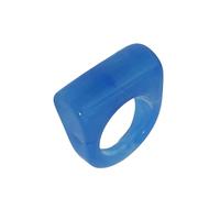 Minimalist Resin Geometric Rings Comfortable Unisex Jewelry with Bright Color Selection Geometric Rings