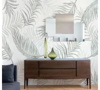 Minimalist Retro Hand Drawn Plants Leaves 3D Wallpaper Easy Install Feature Office Living Room Sofa Bedroom TV Background Wall Decoration-300cm×210cm
