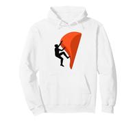 Minimalist Rock Climber Silhouette Outdoor Design Pullover Hoodie