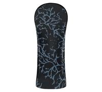 Minimalist Root Blue Black Golf Head Covers Pu Leather with Number Tag for Driver, Woods and Hybrid golf cart cover