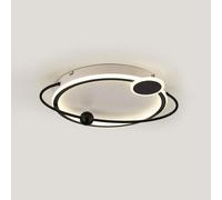 Minimalist Round Lamp Acrylic Lampshade Flush Mount Ceiling Light Compatible with Room,Contemporary Dining Room