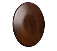 Minimalist Round Walnut Wall Light Metal Sconce Wall Light, Warm White Indoor Lighting Fitting, Modern 6W LED Headboard Lamps, Bedroom Bedside Living Room Hallway Wall Wash Lights
