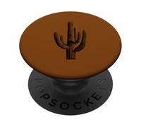 Minimalist Saguaro Cactus Desert Graphic PopSockets Adhesive PopGrip