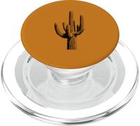 Minimalist Saguaro Cactus Desert Graphic PopSockets PopGrip for MagSafe