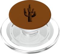 Minimalist Saguaro Cactus Desert Graphic PopSockets PopGrip for MagSafe