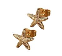 Minimalist Sea Shell Studs Earrings Allergy Resistant Stainless Steel Party Accessories Gift Vintage Hot Day Studs Earrings Elegant Star Shell Jewelry