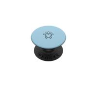 Minimalist Sea Turtle Heart Line Art PopSockets Adhesive PopGrip