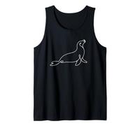 Minimalist Seal One Line Art Tank Top