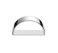 Minimalist Semicircle Silk Scarf Ring Slides Clip for Women Scarves Shawl T Shirt Fashion Gold Plated D Shaped Belt Holder Clasp for Dress Clothing Accessories Trendy Jewelry, S, Metal, No Gemstone