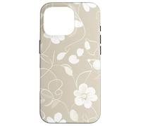 Minimalist Serenity Blooms Floral Elegance Design Case for iPhone 16 Pro