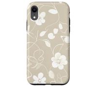Minimalist Serenity Blooms Floral Elegance Design Case for iPhone XR
