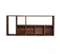 Minimalist Shadow Box Shelf,Wooden Mug Display Shelf,Solid Wood Tea Cup Holder,Space-Saving Storage Units for Teacups,Shot Glasses and Coffee Mugs