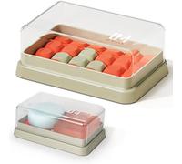 Minimalist Shampoo Bar Holder with Drain Tray, Compatible with Dr Squatch & Duke Cannon Large Soap, Double Layer Clear Solid Shampoo Bar Container with Lid