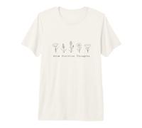 Minimalist Simple Inspirational Grow Positive Thoughts Premium T-Shirt