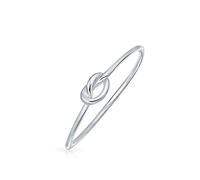 Minimalist Simple Midi Knuckle Stackable Infinity Love Knot Ring For Women Girlfriend .925 Sterling Silver Thin 1MM Band
