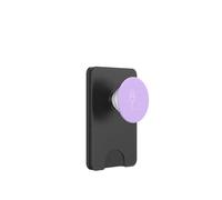 Minimalist Single Line Podcast Microphone - Lilac PopSockets PopWallet for MagSafe