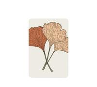 Minimalist Sketch Illustration Ginkgo Leaves Car Air Fresheners 4 Pcs Hanging Scented Cards Fragrance Scented Cards For Car Aromatherapy Tablets