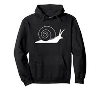 Minimalist Snail Outline Simple Aesthetic Garden Art Graphic Pullover Hoodie