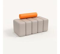 Minimalist Sofa Set for Business Negotiations and Lounges, Modular Design for 4s Stores, Bank Lobbies, and Art Museums - 2 Pieces