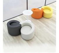 Minimalist Sofa Set for Business Negotiations and Lounges, Modular Design for 4s Stores, Bank Lobbies, and Art Museums - 2 Pieces