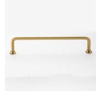 Minimalist Solid Brass Cabinet Pull Handle Light Luxury Drawer Gold Knob Cabinet Door Long Handle 224mm
