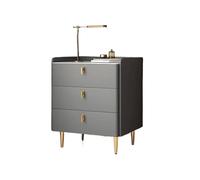 Minimalist Solid Wood & Leather Nightnd Modern 40x40x60 cm Bedside Cabinet Chic Sto Solut for Bedroom Ele Design for Contemporary Homes