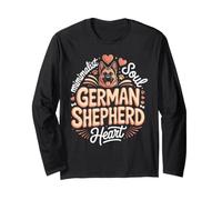 Minimalist Soul German Shepherd Heart GSD Dog Lover Long Sleeve T-Shirt