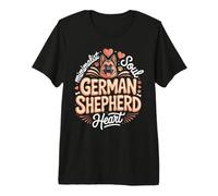 Minimalist Soul German Shepherd Heart GSD Dog Lover Premium T-Shirt