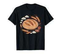 Minimalist Sourdough Loaf Illustration Artisan Home Baker T-Shirt