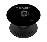 Minimalist Space Science Design - Cosmic Coffee Graphic PopSockets Adhesive PopGrip
