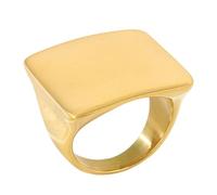 Minimalist Square Cut Stainless Steel Band Rings Modern Unisex Finger Accessory Square Rings for Women