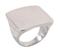 Minimalist Square Cut Stainless Steel Band Rings Modern Unisex Finger Accessory Stainless Steel Square Rings