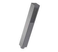 Minimalist Square Single Function Shower Handset - Brushed Pewter