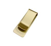 Minimalist Stainless Steel Cash Clip Wallet - Thin Men's Front Pocket for Credit Cards & Ideas Stainless Steel Money Clip, Gold, Mass Beauty