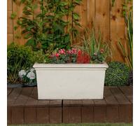 Minimalist Stone Cast White Planter