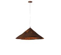 Minimalist Straw Hat Rattan Pendant Light Japanese Wabi-sabi Style E26 Base LED Handmade Hanging Lamp Diameter 19.69 In Chandeliers For Living Room Bedroom Restaurant Minshuku Lighting Fixture