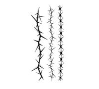 Minimalist, Streamlined Armband With Thorns Herbal Tattoo Sticker,Semi-permanent, Non-reflective,Waterproof, Long-lasting (2 Weeks), Fake Tattoos
