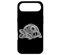 Minimalist Sulcata Tortoise Line Art Drawing Design Case for iPhone Air