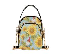 Minimalist Summer Sunflower Floral trendy crossbody travel bags for women with multi pockets hand bags for ladies